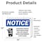 Signmission Conserve Energy Keep Ventilation Sign With Symbol, 14 in W x Rectangle, Vinyl Decal OS-2PACK-NS-D-1014-L-10790 - alternate 3